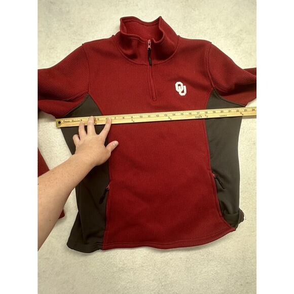Oklahoma Sooners Colosseum Men XL Red Long Sleeve‎ Pullover Sweater Jacket - Picture 8 of 10